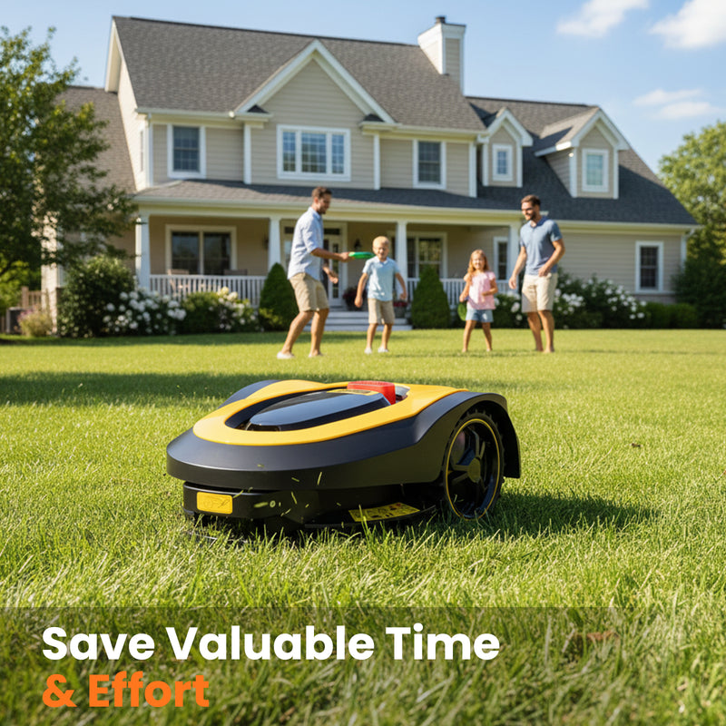 Advwin Robotic Lawn Mower up to 600m² Heavy-Duty Motor