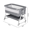 Advwin 3 in 1 Baby Bassinet 6 Height Adjustable