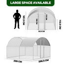 Advwin Outdoor Walk-in Large Metal Chicken Coop
