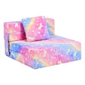 Advwin 3-in-1 Toddler Folding Sofa Bed with Pillow