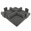 Advwin 5-in-1 Convertible Folding Loveseat Sofa Bed