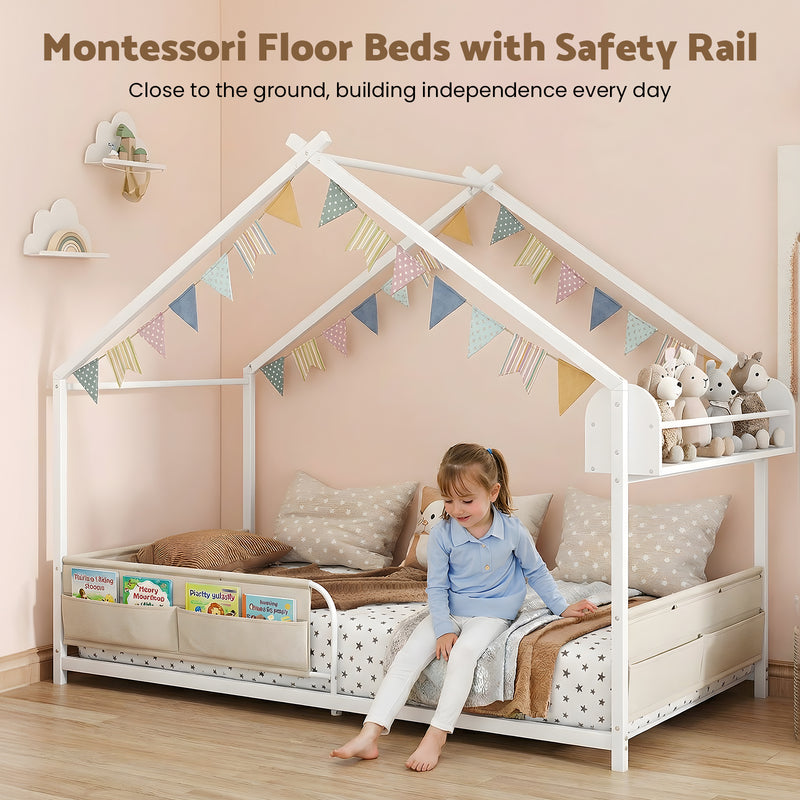 Advwin Kids Bed Frame Montessori House