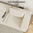 Advwin Armless Sofa Chair Chenille Fabric (Pre-Order)