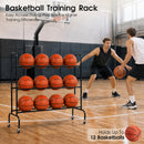 Advwin 3-Tier Basketball Rack Storage Holder w/ Wheels