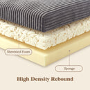 Advwin Folding Sofa Bed  Fold Out Corduroy Sleeper Couch