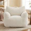 Advwin 83*90cm Corduroy Bean Bag Chair with Backrest