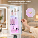 Advwin Fluted LED Vanity Desk with Charging Station