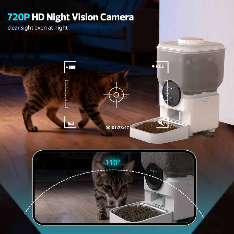 Advwin Automatic Pet Feeder 7L w/ HD Camera & APP Control