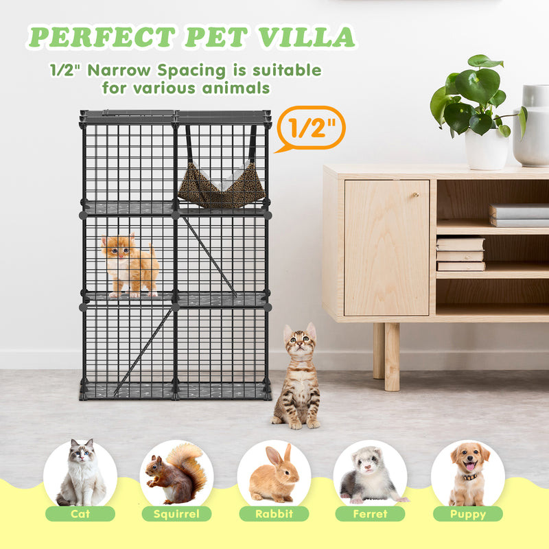 Advwin 3-Tier Cat Cage Indoor Cat Enclosures