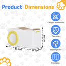 Advwin Plastic Cat House with Scratching Board