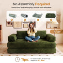 Advwin Folding Sofa Bed Convertible Floor Loveseat Sofa