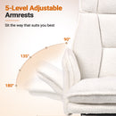 Advwin Office Armchair with Adjustable Arms & Footrest