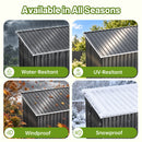 Advwin 8 x 4 FT Galvanised Steel Garden Shed