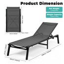 Advwin 2Pcs Chaise Lounge Outdoor Chairs