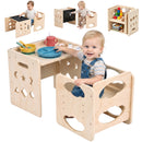 Advwin Kids Weaning Table & Chair Set with Chalkboard
