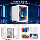 Advwin 20L Mini Fridge with LED Light for Bedroom