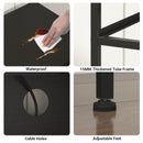 Advwin 140cm TV Cabinet with RGB LED Light Black (Pre-Order)