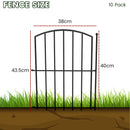 Advwin 10 Panels Metal Garden Fence Animal Barrier (Pre-Order)