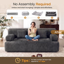 Advwin 2 in 1 Convertible Sofa Bed 3-Seater Futon Couch