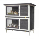 Advwin Wooden Pet Hutch Rabbit Cage House