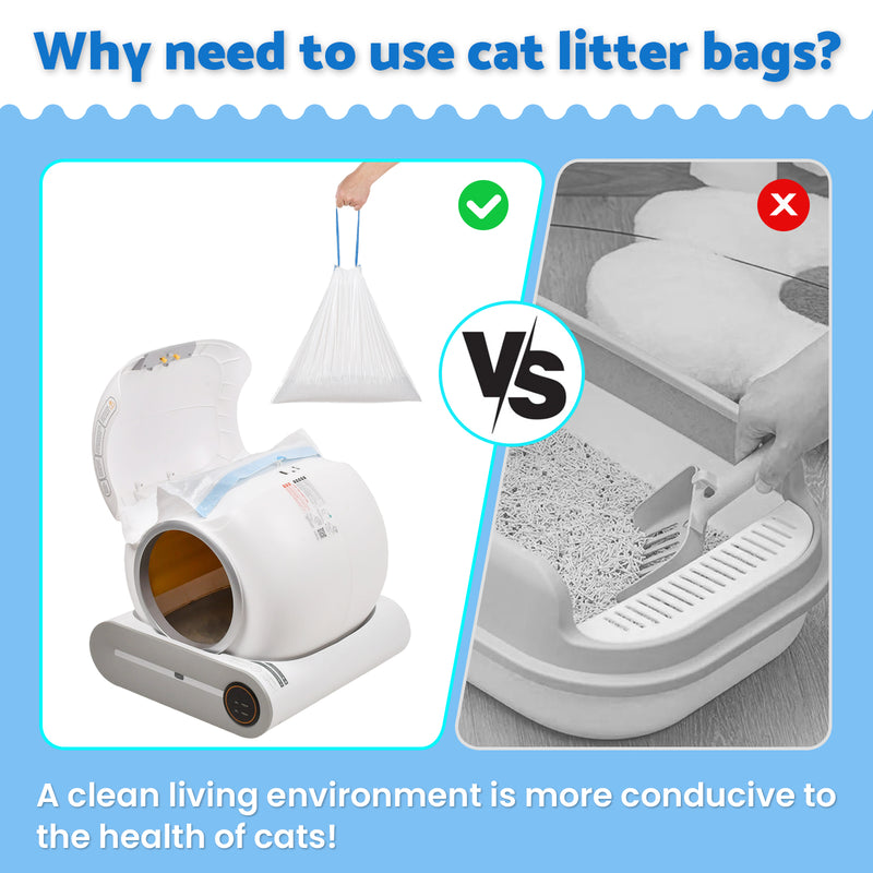 Advwin Waste Bags for Cat Litter Box 75 Count