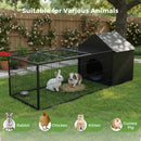 Advwin Large Metal Rabbit/Bunny Cage w/ Slide-Out Tray