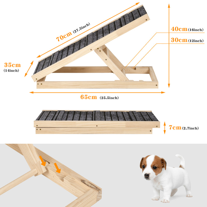 Advwin Upgraded Anti-Slip Dog Pet Ramp Foldable 70x35cm