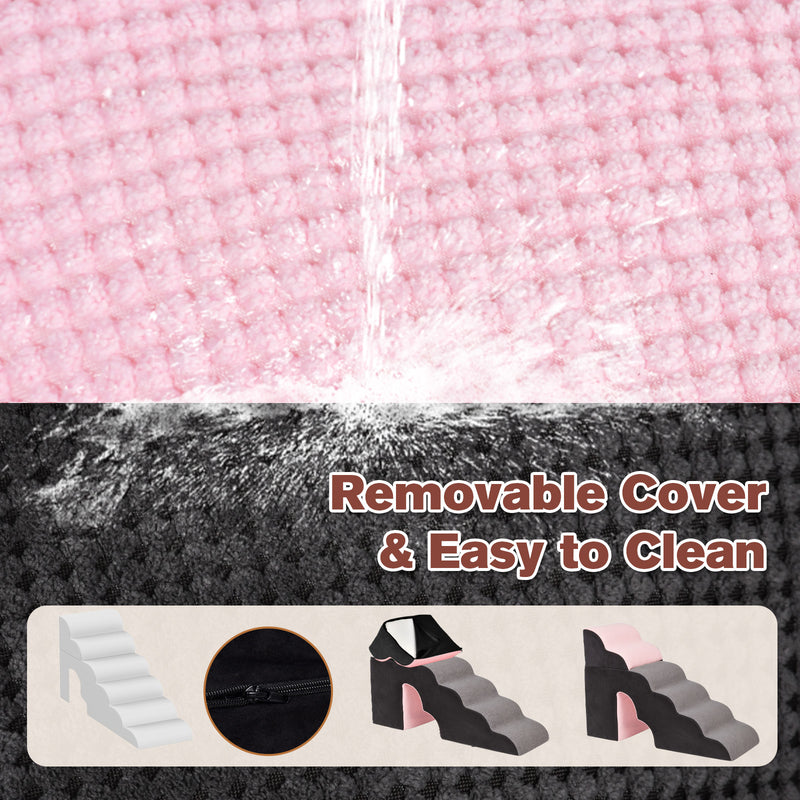 Advwin 2 in 1 High Pet Stairs with Tunnel 6 Steps