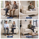 Advwin 2 Seater Corduroy Loveseat Sofa with Tufted Cushion
