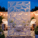 Advwin Leaf Metal Privacy Screen 119x183.5cm