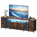 Advwin 180cm TV Cabinet with RGB LED Light and Storage Drawers