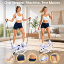 Advwin Side-To-Side Mini Stepper with Resistance Cords & Mat
