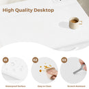 Advwin 80cm Small Desk w/ Monitor Stand & Pegboard
