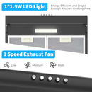 Advwin 60cm Range Hood Black