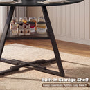 Advwin 107cm Round Dining Table 4-6 Seater