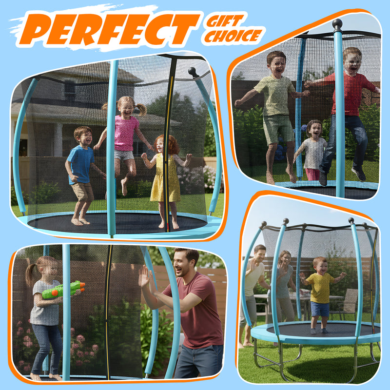 Advwin 6FT Trampoline Recreational Trampoline Blue