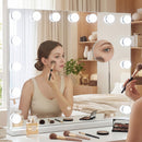 Advwin Makeup Mirror with 15 Dimmable Bulbs