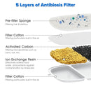 Advwin 4 Set Pet Water Fountain Filter Replacement