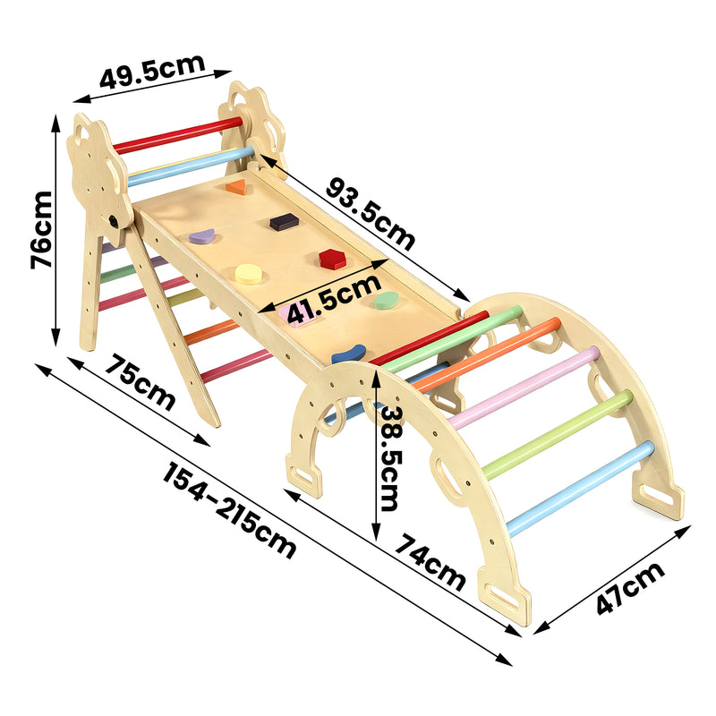 Advwin Climb Playset 8-in-1 Baby Climbing Frame Set