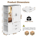 Advwin 2 Doors Armoire Wardrobe Closet with Mirror (Pre-Order)