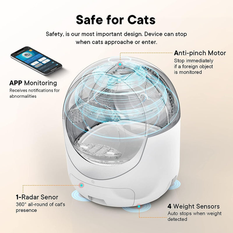 Advwin Self Cleaning Smart Cat Litter Box