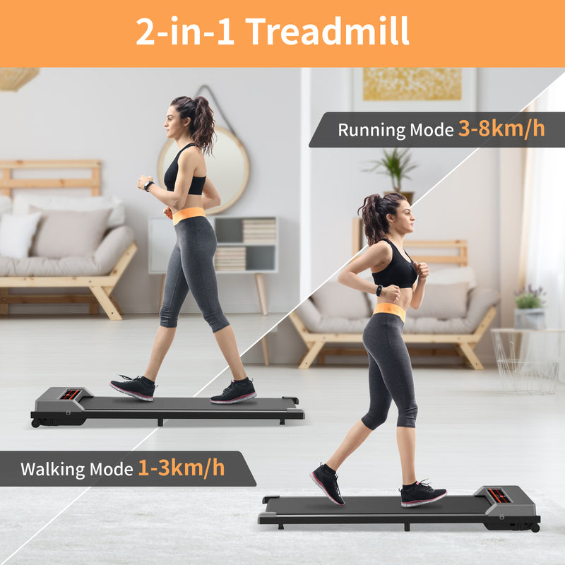 Advwin Walking Pad Treadmill Fitness Grey
