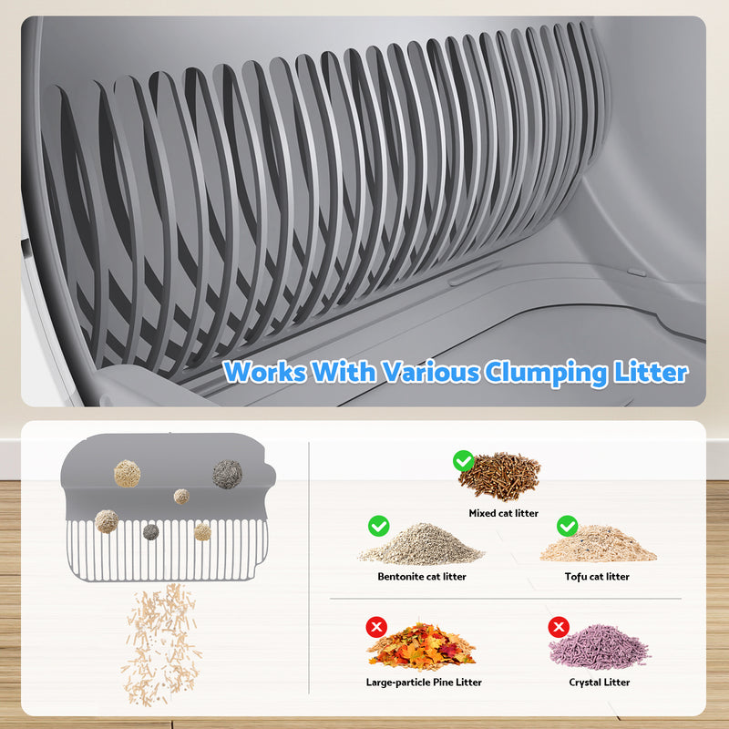 Advwin 90L Automatic Cat Litter Box Self Cleaning