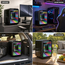 Advwin 20L Mini Fridge with LED Light for Bedroom
