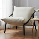 Advwin Chenille Accent Chair with Metal Frame