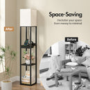 Advwin 3-Tier Floor Lamp Shelf Storage