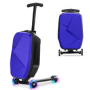 Advwin 2-in-1 Foldable Scooter Suitcase LED Wheels