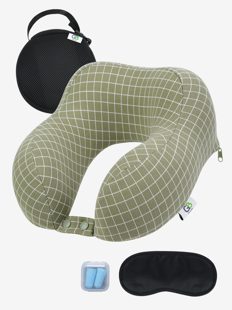 Advwin Dressing Table Stool Set with Mirror & Neck Pillow