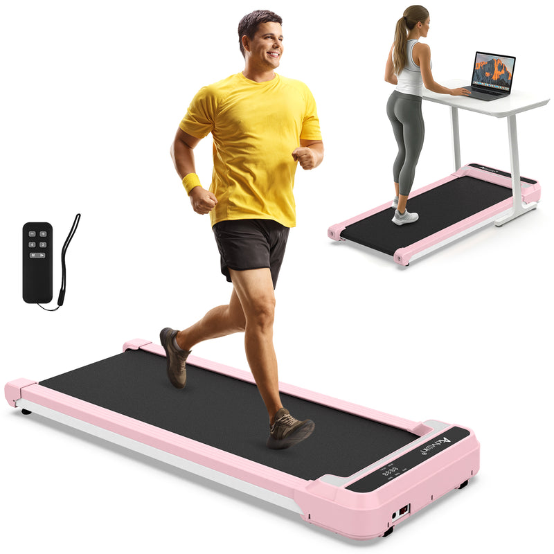Advwin Walking Pad Under Desk Treadmill for Home Pink