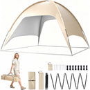 Advwin 8-10 Person Pop Up Beach Tent with Side Walls